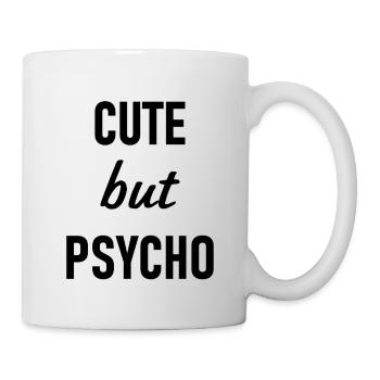 Mignon mais psychopathe - Mignon mais fou - Mignon - Mug blanc - blanc - Droite