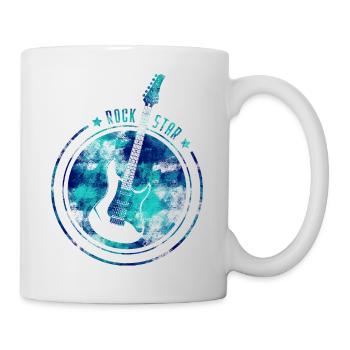 Rock Star Bleu - Mug blanc - blanc - Droite