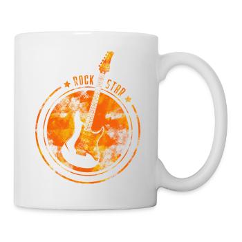 Rock Star Orange - Mug blanc - blanc - Droite