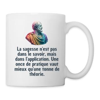 T-shirts Stoïcisme : L'inspiration à portée de soi - Mug blanc - blanc - Droite