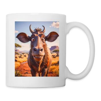 Animaux africains super mignons – Gnous - Mug blanc - blanc - Droite