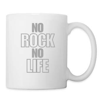 No Rock No Life - Cool Sayings - Mug - white - Right