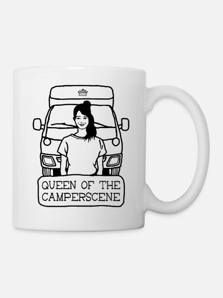 QUEEN of the CAMPER SCENE - Mug - white