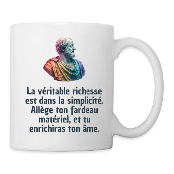 T-shirts Stoïcisme : L'inspiration à portée de soi - Mug blanc - blanc - Droite
