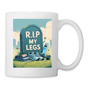 R.I.P MY legs gym - Mug blanc - blanc - Droite