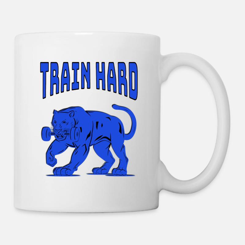 Train Hard - Tasse - Weiß