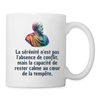 T-shirts Stoïcisme : L'inspiration à portée de soi - Mug blanc - blanc - Droite