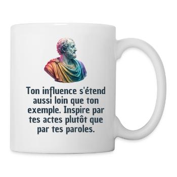 T-shirts Stoïcisme : L'inspiration à portée de soi - Mug blanc - blanc - Droite