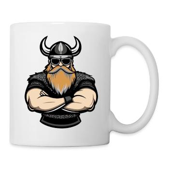 wikinger comic - Tasse - Weiß - Rechts