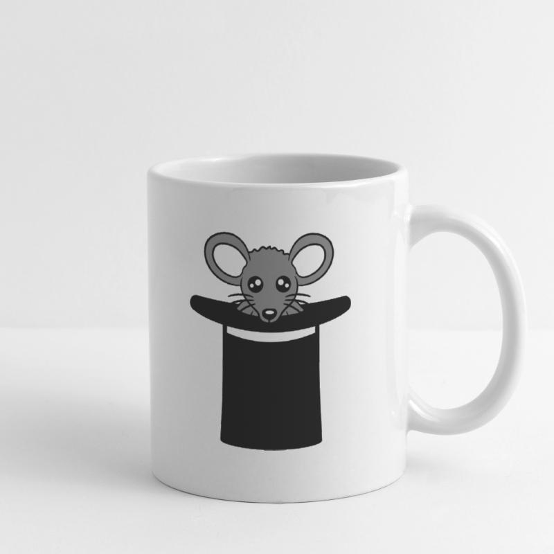 Mouse in Wizard Hat Top Hat Little Mouse Cute Mug