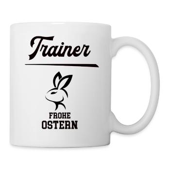 Trainer Ostern Geschenk Fußballtrainer Handball - Tasse - Weiß - Rechts