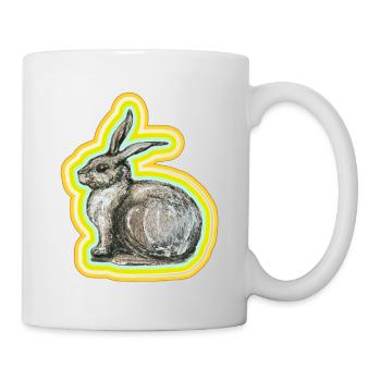 Bunny motif - Mug - white - Right