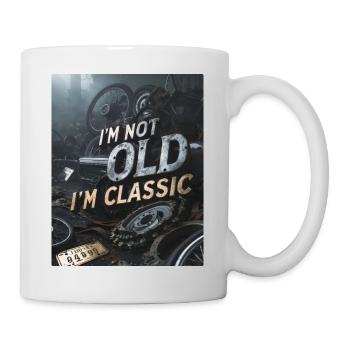 Ich bin nicht alt, ich bin klassisch - Tasse - Weiß - Rechts
