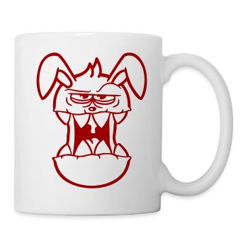 Bunny Monster Evil Cool Halloween Horror - Mug - white - Right