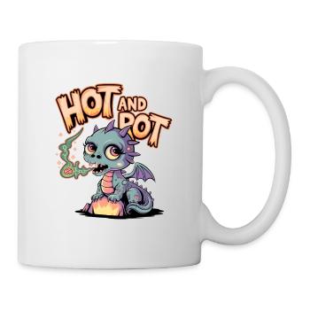 Heiß und faul - Tasse - Weiß - Rechts