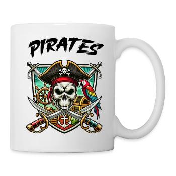 piraten - Tasse - Weiß - Rechts