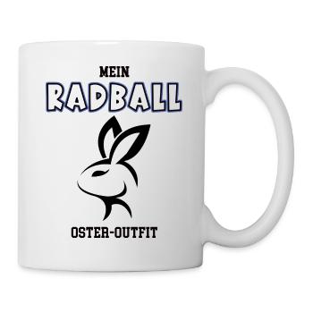 Radball Ostern Radballer Oster Outfit Spieler - Tasse - Weiß - Rechts