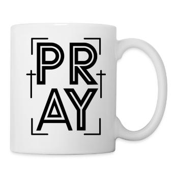 prier - Mug blanc - blanc - Droite