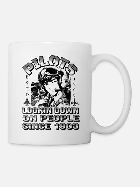 Ultralight Pilot Motor Pilot Glider Hangar - Mug - white