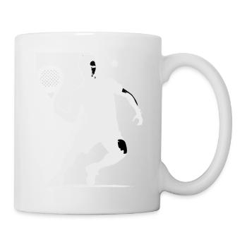 Padel player front white - Mug - white - Right