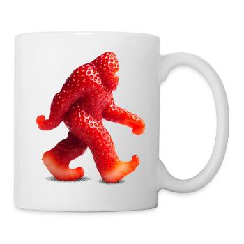Erdbeer Bigfoot - Tasse - Weiß - Rechts