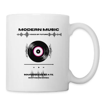 Musique Moderne - Schallpaltte Vinyl - Mug blanc - blanc - Droite