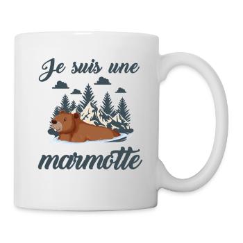 Je suis une marmotte - Mug blanc - blanc - Droite