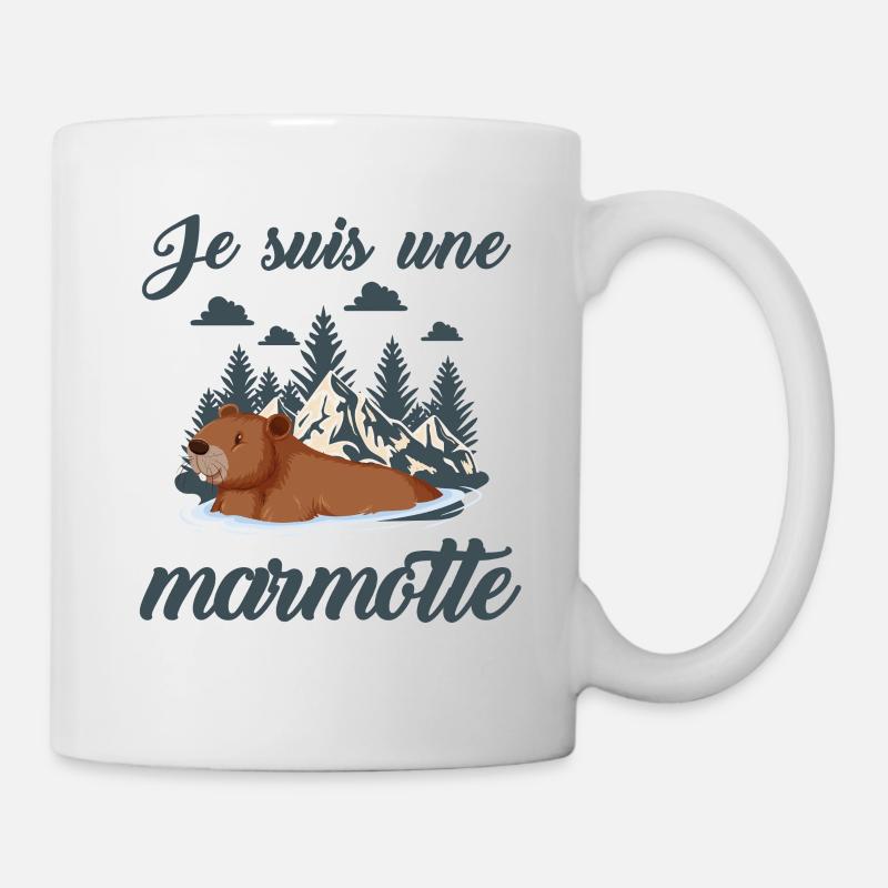 Je suis une marmotte - Mug blanc - blanc