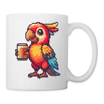Bière Papagai Pixel - Mug blanc - blanc - Droite