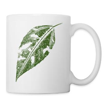 Jerusalem artichoke leaf / botanically natural - Mug - white - Right
