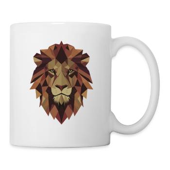 Polygon Lion - King of the Jungle - Mug - white - Right