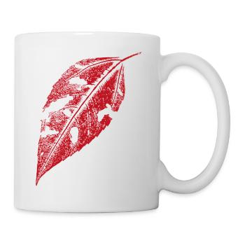Jerusalem artichoke leaf - Red - Mug - white - Right
