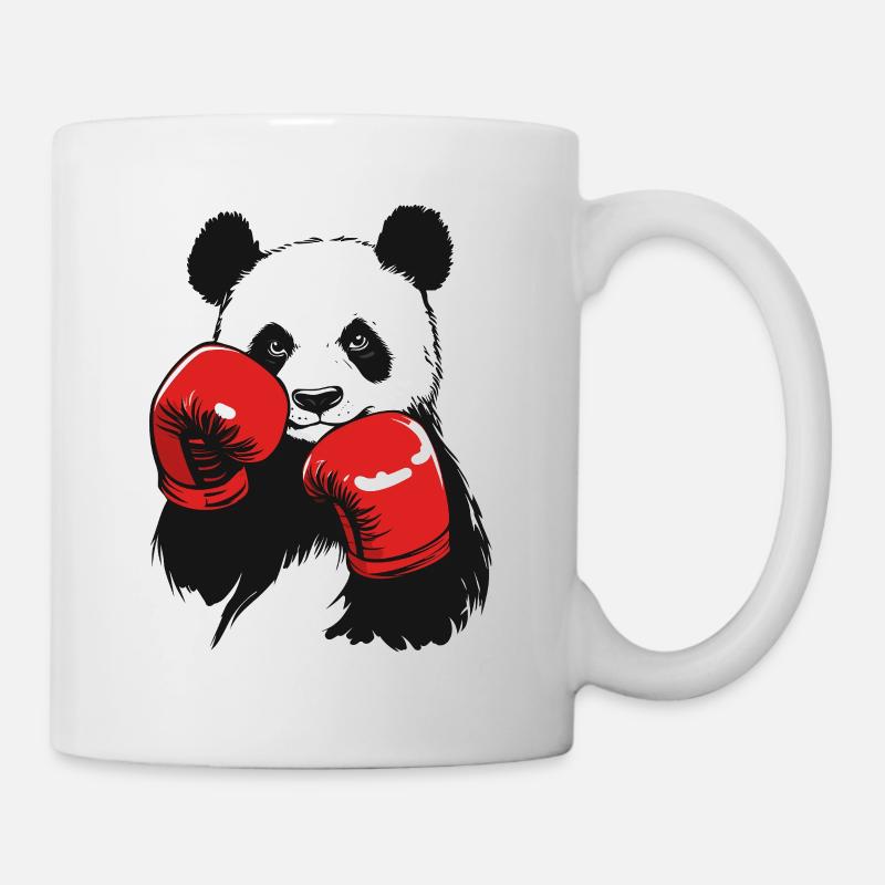 Gants de boxe Boxing Panda Rouge - Mug blanc - blanc