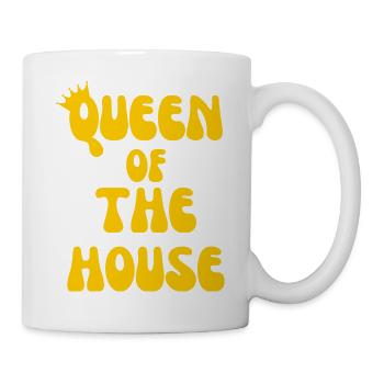 Queen of the House – Mom Rules - Mug - white - Right