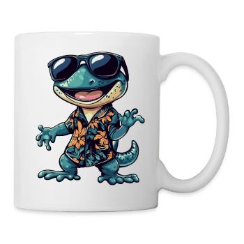 Lizard Comic Funny Summer - Mug - white - Right