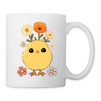 Joyeuses Pâques Poussin de Pâques Vintage - Mug blanc - blanc - Droite