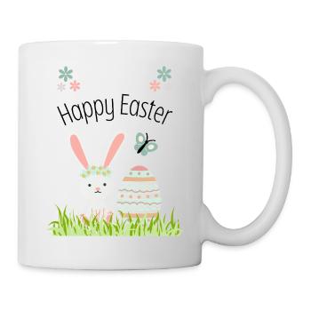 Happy Easter Bunny - Tasse - Weiß - Rechts