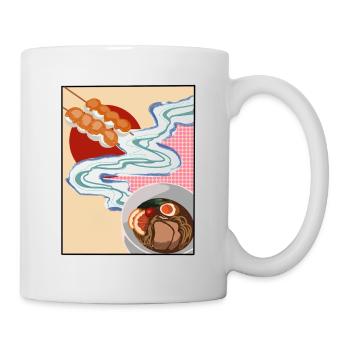Japanische Collage - Tasse - Weiß - Rechts