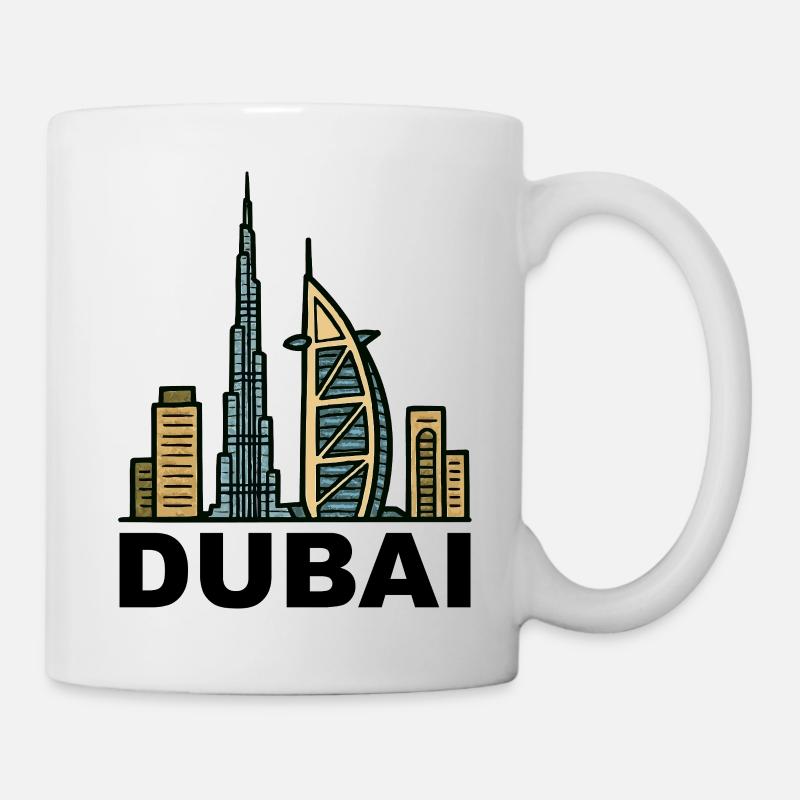 dubai skyline - Tasse - Weiß