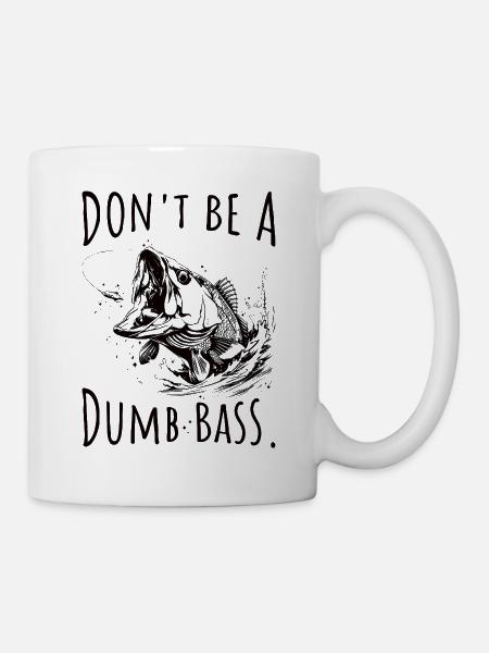 Barsch Angeln Angler Spruch lustig - Tasse - Weiß