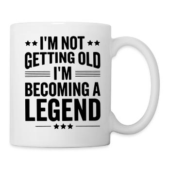 im not getting old im becoming a legend - Mug - white - Right