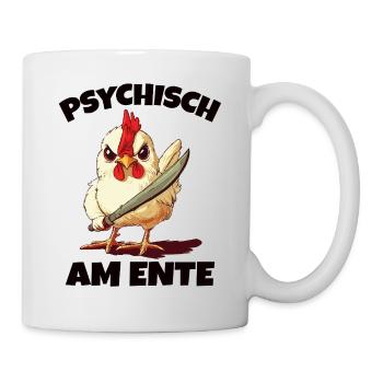 Psychisch am Ente Huhn - Tasse - Weiß - Rechts