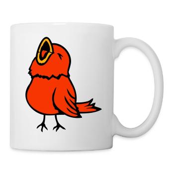 Budgie, songbird, sparrow, bird, chirp, cute - Mug - white - Right