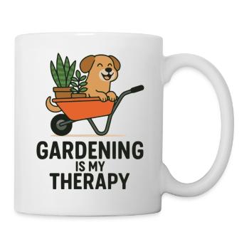 dog, gardening, garden, doglovers, gardening, - Mug - white - Right