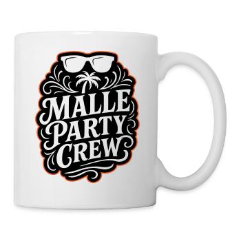 Malle Party Crew - Tasse - Weiß - Rechts