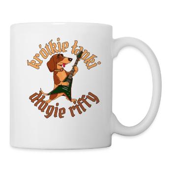 Guitar Dog Dachshund Metal - Mug - white - Right