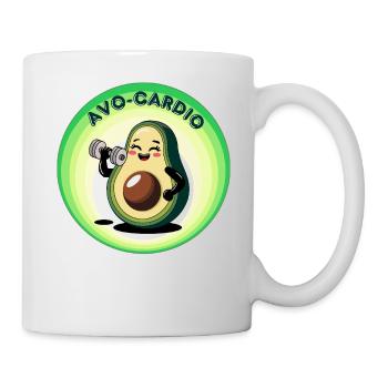 Avo-Cardio - Avocado enthusiasts - Mug - white - Right
