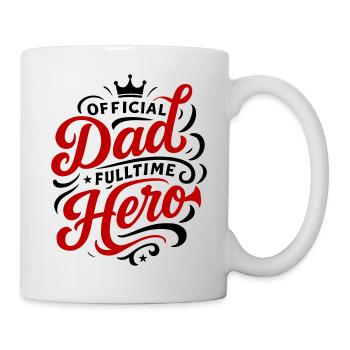 Dad Hero Dad Father's Day - Mug - white - Right