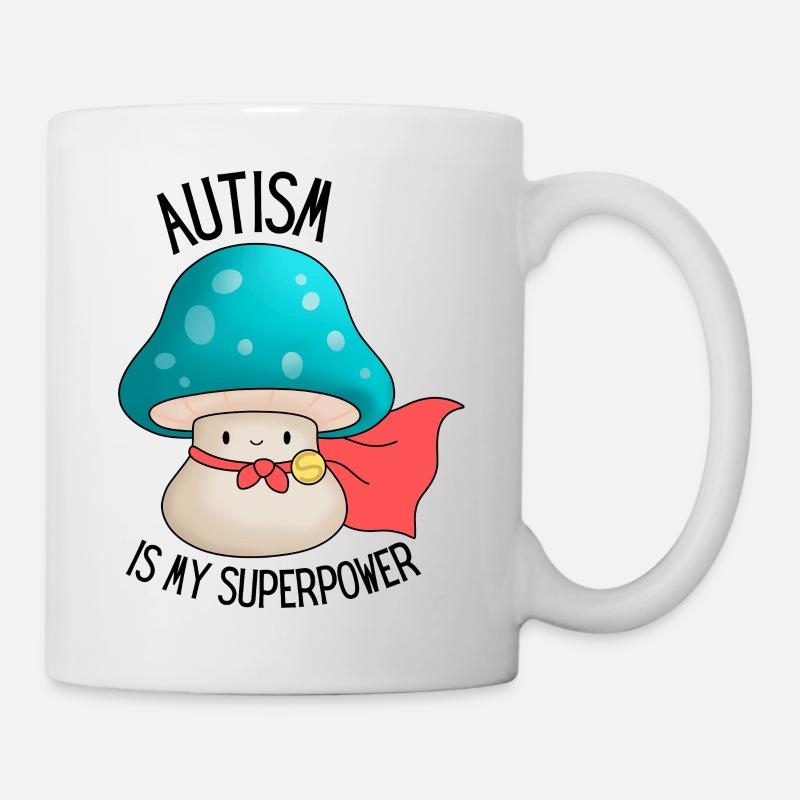 autism is my superpower neurospicy - Mug - white