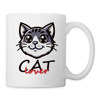 Cat Lover - Katzen Design - Mug - white - Right